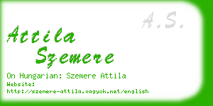 attila szemere business card